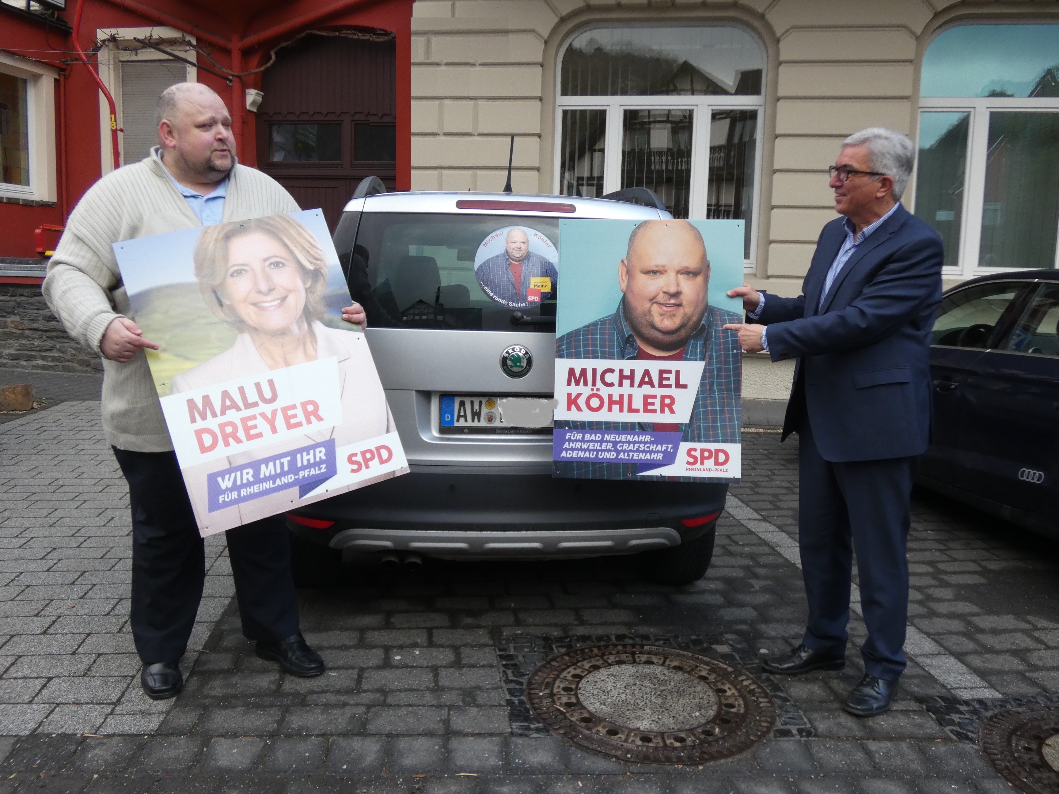 Nicht nur um Wahlkampf ging es bei einem Treffen des SPD-Landesvorsitzenden Roger Lewentz mit dem Landtagskandidaten Michael Köhler (links).